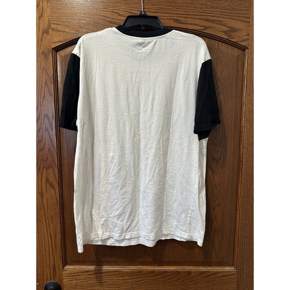 Y2K Southpole XXL White & Black Graphic Print Short Sleeve T-Shirt Mens - Picture 3 of 4